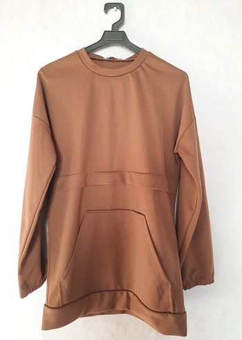 l Beden Bej Midi Kadın Sweatshirt