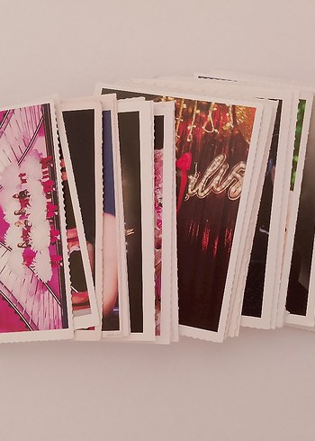 blackpink 40 adet arkalı önlü fotokart