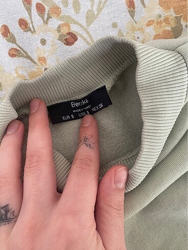 Bershka bershka beli lastikli crop sweat