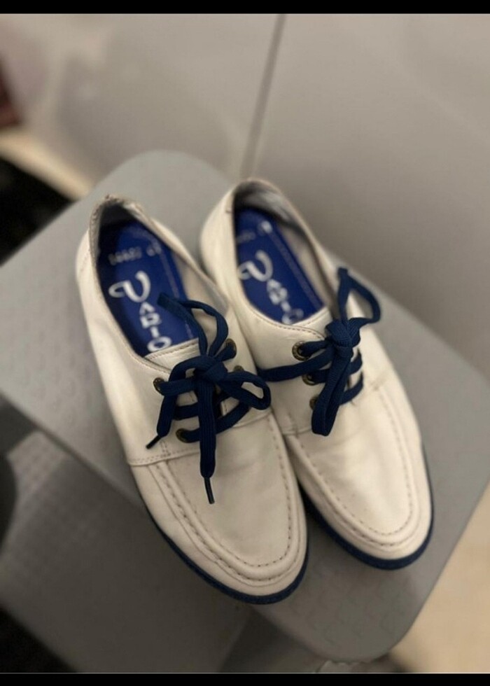 Orjinal İtalyan Vario Beyaz Ayakkabı - Görsel 2