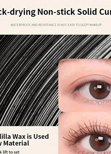 Mini Curl Maskara, Aşırı Siyah, Kıvır ve Uzat, Kirpikleri Dramat