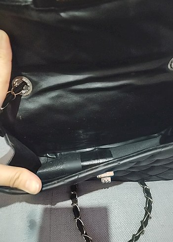 Siyah Deri Kadın Çanta - Görsel 3