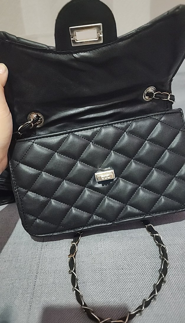 Siyah Deri Kadın Çanta - Görsel 2