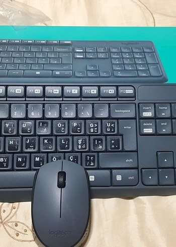 Logitech MK235 Kablosuz Klavye Mavi - Görsel 2