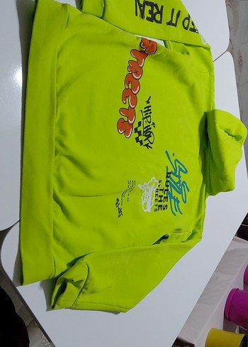 Kapüşonlu Renkli Baskılı Erkek Sweatshirt - Görsel 3