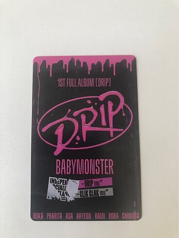 Babymonster foto kart