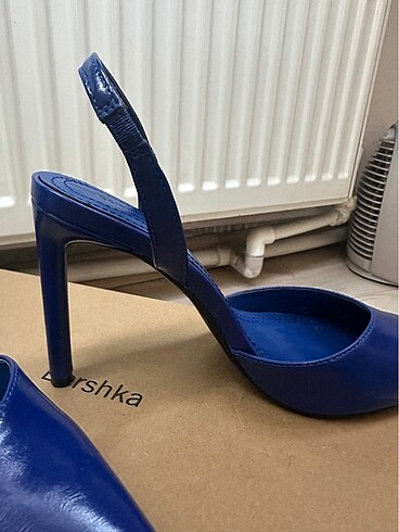 38 Beden mavi Renk Stiletto topuklu ayakkabı