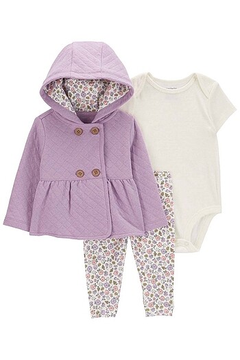 Carter?s orijinal kız bebek hırkalı set