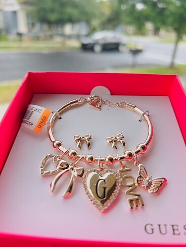 Guess Guess orijinal bileklik ve küpe set