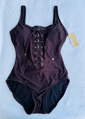 Micheal kors orijinal Kahverengi Bağcıklı  Kadın Mayo - Görsel 2