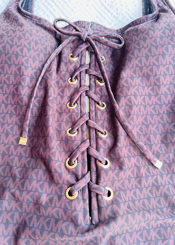 Micheal kors orijinal Kahverengi Bağcıklı  Kadın Mayo - Görsel 3