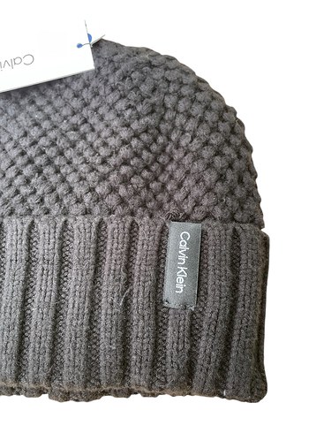 Calvin Klein orijinal Siyah Örgü Kadın Bere - Görsel 2