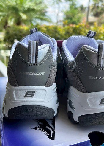 Skechers Skechers Orjinal Gri Yılan Desenli D'Lites Spor Ayakkabı