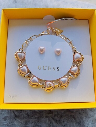  Beden Guess orijinal bileklik ve küpe set