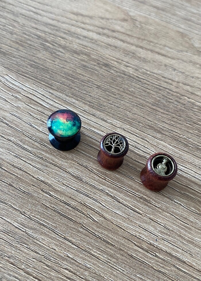 8 mm tünel piercing - Görsel 2