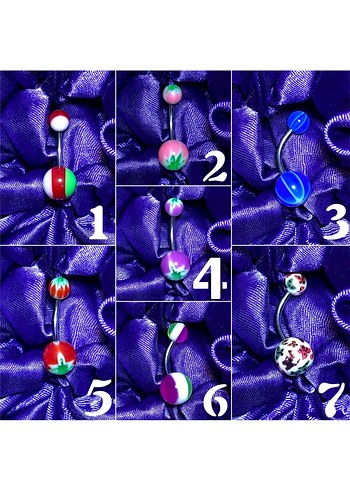 Medikal/Cerrahi Çelik Göbek Piercingi - Görsel 2