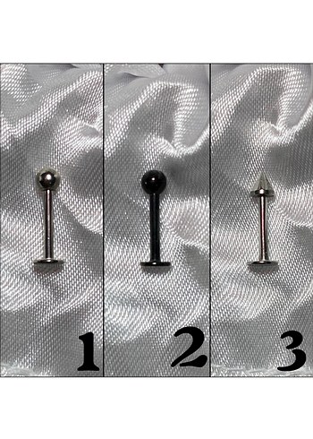 Medikal/Cerrahi Çelik Labret Piercing - Görsel 2