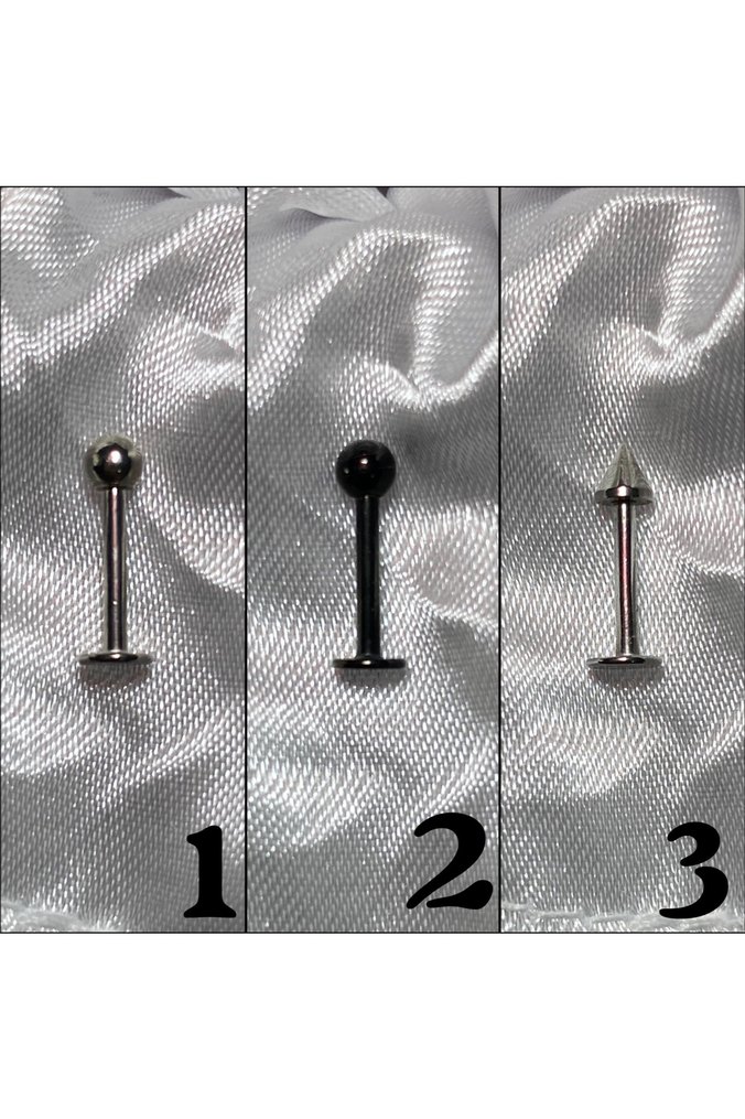 Medikal/Cerrahi Çelik Labret Piercing - Görsel 2