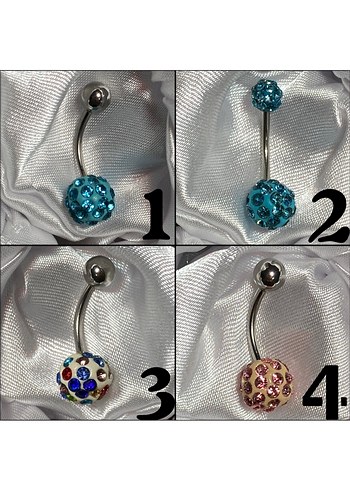 Medikal/Cerrahi Çelik Göbek Piercingi - Görsel 2