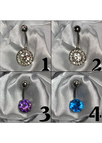 Medikal/Cerrahi Çelik Göbek Piercingi - Görsel 2