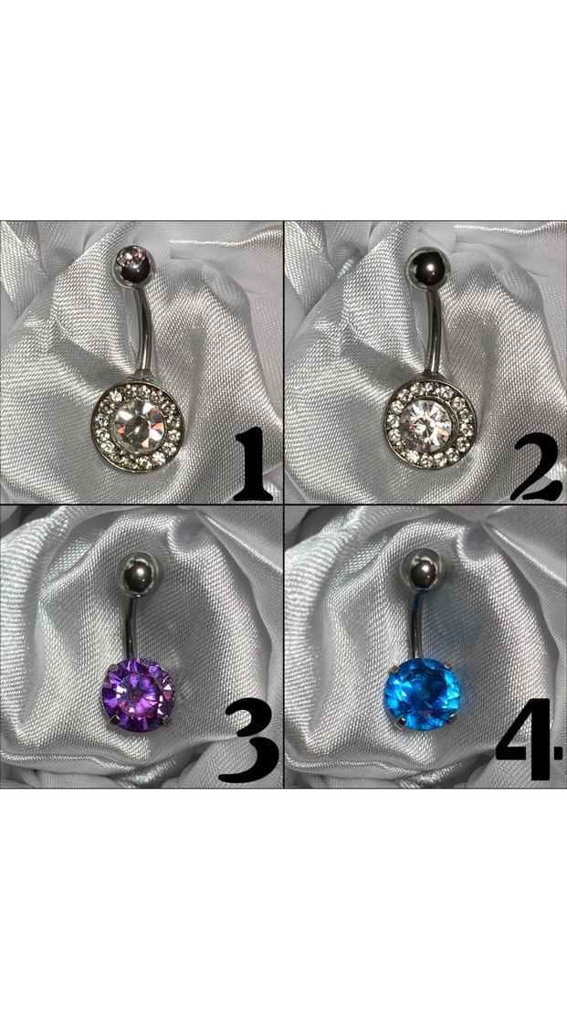 Medikal/Cerrahi Çelik Göbek Piercingi - Görsel 2