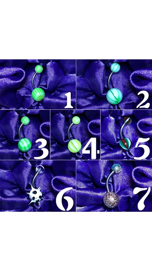 Medikal/Cerrahi Çelik Göbek Piercingi - Görsel 2