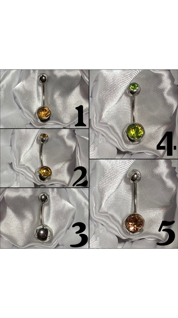 Medikal/Cerrahi Çelik Göbek Piercingi - Görsel 2