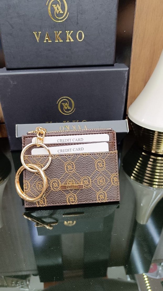 Zincir Detaylı Pembe Deri Kadın Cüzdan - Görsel 2