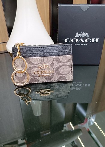 Coach Kahverengi Zincir Detaylı Deri Cüzdan - Görsel 6