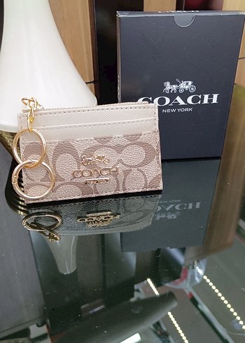 Coach Kahverengi Zincir Detaylı Deri Cüzdan - Görsel 4