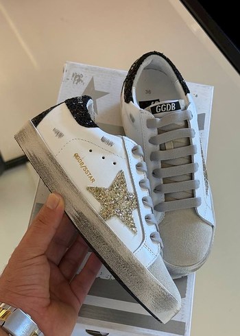 Beyaz Payetli Platform Topuklu Kadın Spor Ayakkabı - Görsel 5