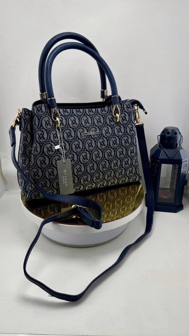 Kahverengi Deri Desenli Klasik Kadın Çanta - Görsel 3