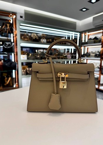 Turuncu Deri Kadın El Çantası - Görsel 6