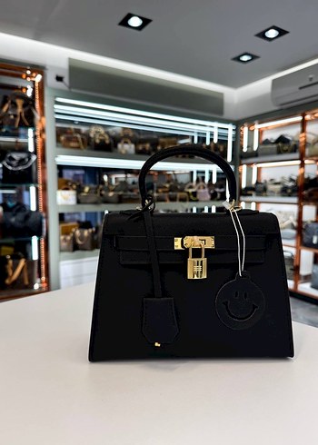 Turuncu Deri Kadın El Çantası - Görsel 7