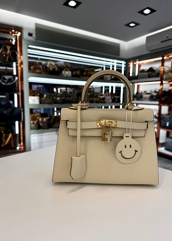 Turuncu Deri Kadın El Çantası - Görsel 4