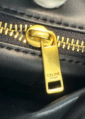 Celine Siyah Deri Kadın Omuz Çantası - Görsel 7