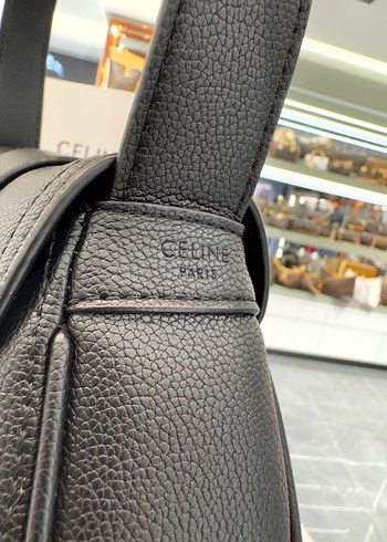 Celine Siyah Deri Kadın Omuz Çantası - Görsel 4