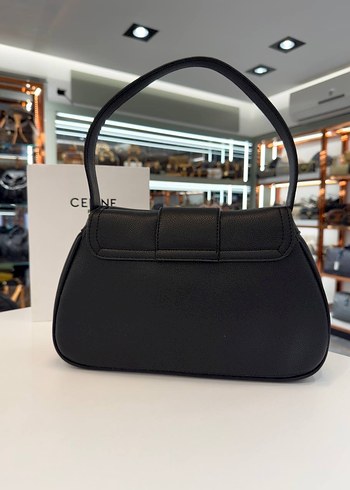 Celine Siyah Deri Kadın Omuz Çantası - Görsel 3