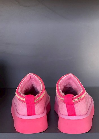 Kadın Kahverengi Süet Kürklü Dolgu Topuk Terlik - Görsel 17