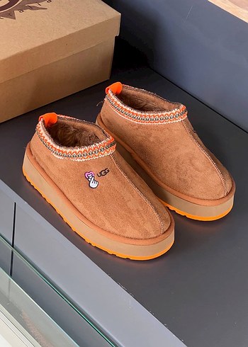 Kadın Kahverengi Süet Kürklü Dolgu Topuk Terlik - Görsel 6