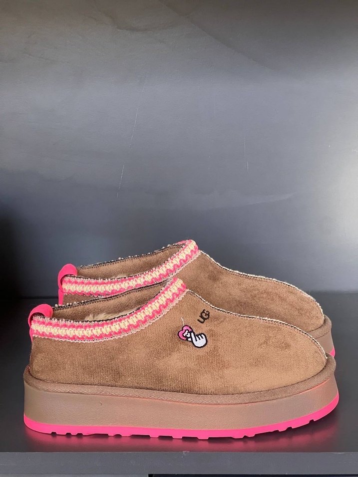 Kadın Kahverengi Süet Kürklü Dolgu Topuk Terlik - Görsel 2