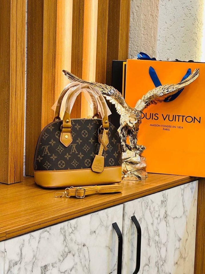 Kahverengi Deri Parisian Kadın Çanta - Görsel 5