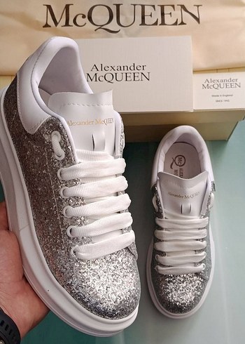 Alexander McQueen Alexander McQueen Siyah Yılan Desenli Platform Spor Ayakkabı