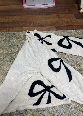 Fiyonklu Bohem Kadın Triko Kazak - Görsel 2