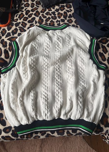 Beyaz Örgü Kadın Süveter - Görsel 2