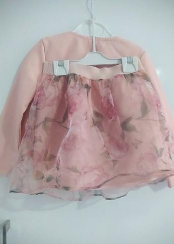 Pembe Kız Çocuk Uzun Kollu Fırfırlı Bolero - Görsel 5