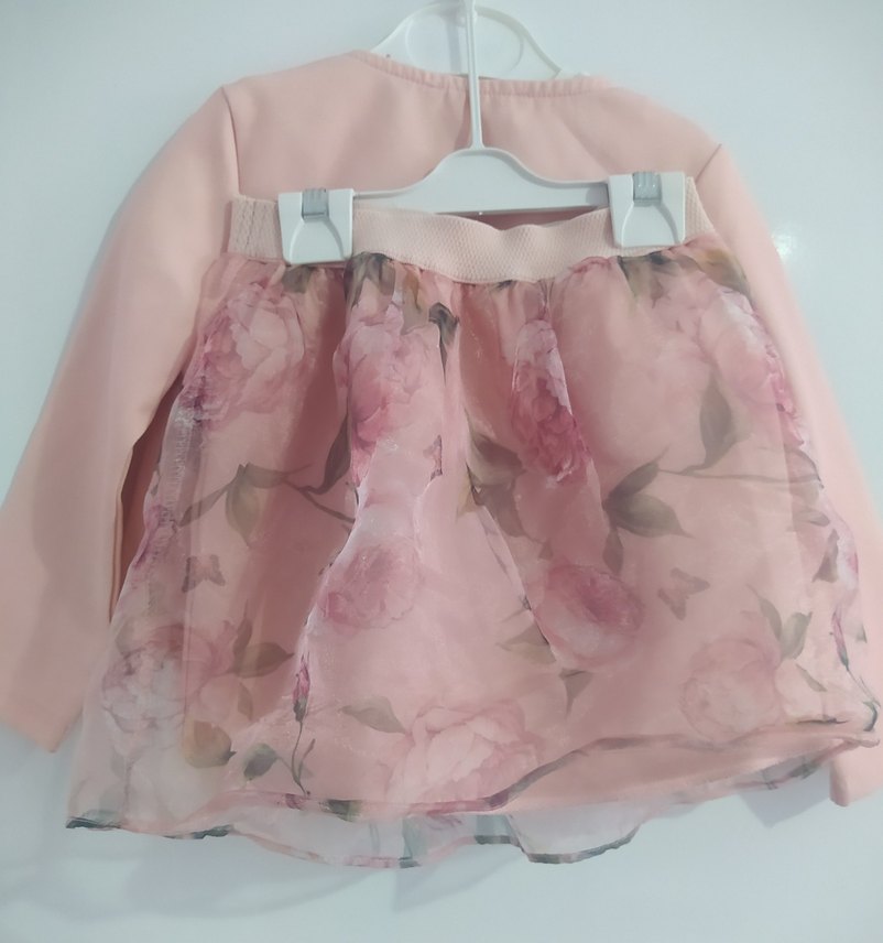 Pembe Kız Çocuk Uzun Kollu Fırfırlı Bolero - Görsel 4