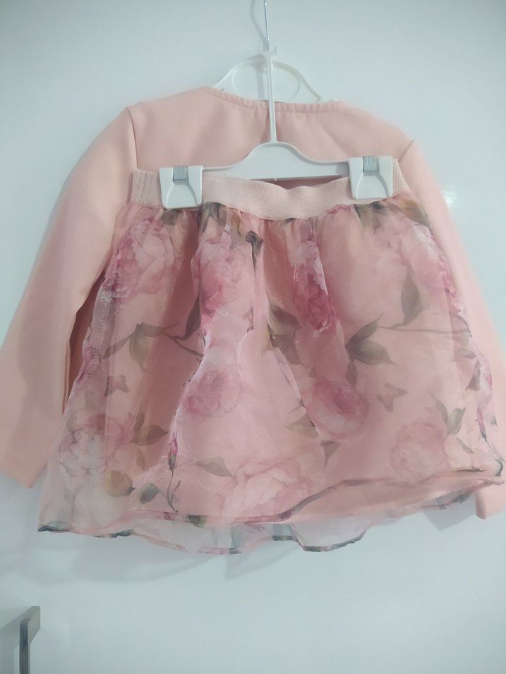 Pembe Kız Çocuk Uzun Kollu Fırfırlı Bolero - Görsel 5