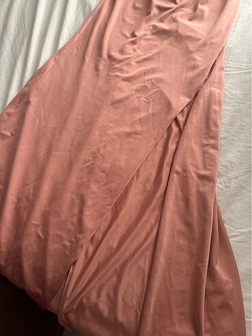 Toz pembe abiye elbise - Görsel 3