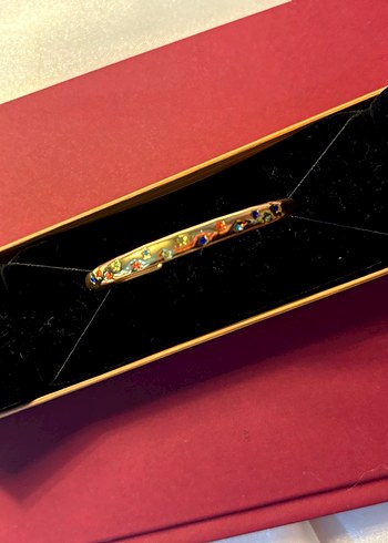 Altın Renkli Boncuklu Yılan Desenli Bileklik - Görsel 6